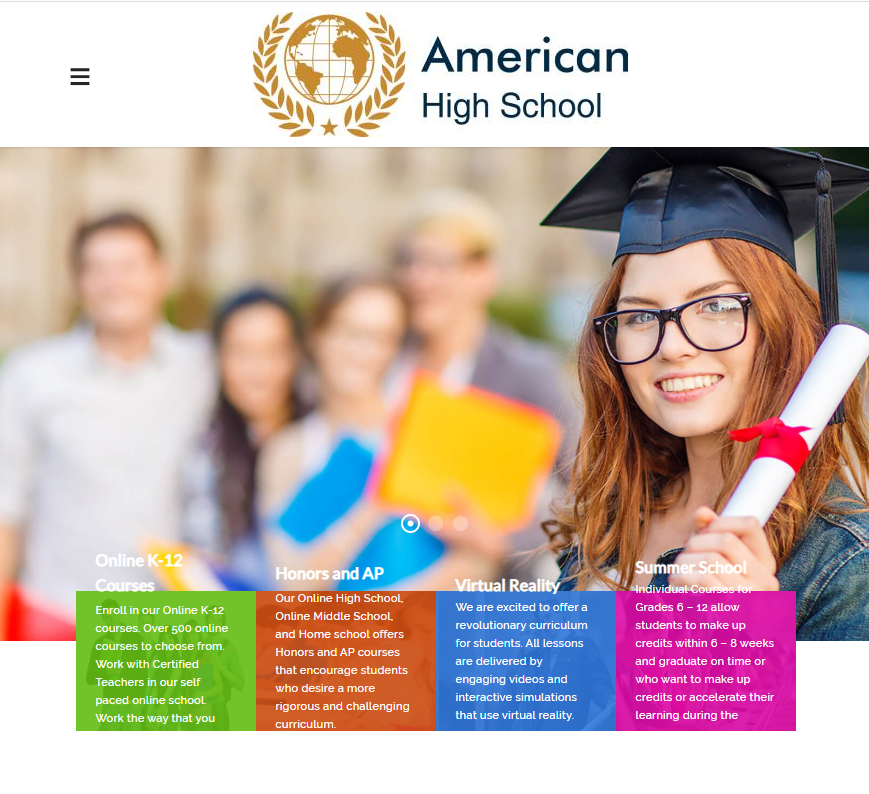 미국 온라인 스쿨 추천시리즈, 4.American High School​