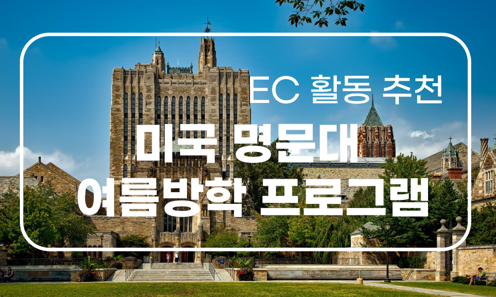 [EC 활동 추천] 미국 명문대 여름방학 프로그램
